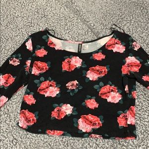 Long sleeve crop top